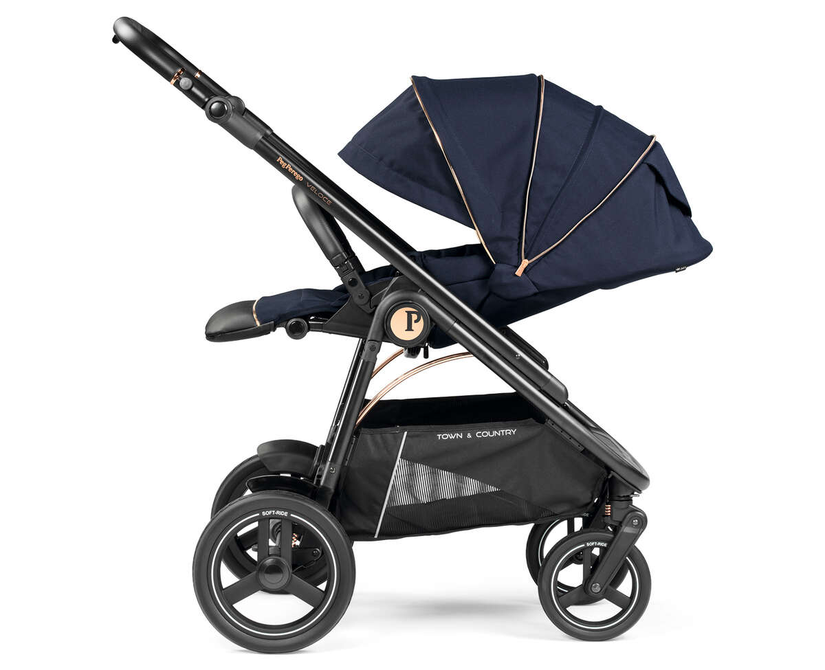 Peg Perego Veloce TC Kombikinderwagen Blue Shine inkl. Culla Belvedere Babywanne Peg Perego Veloce TC Kombikinderwagen Blue Shine inkl. Culla Belvedere Babywanne