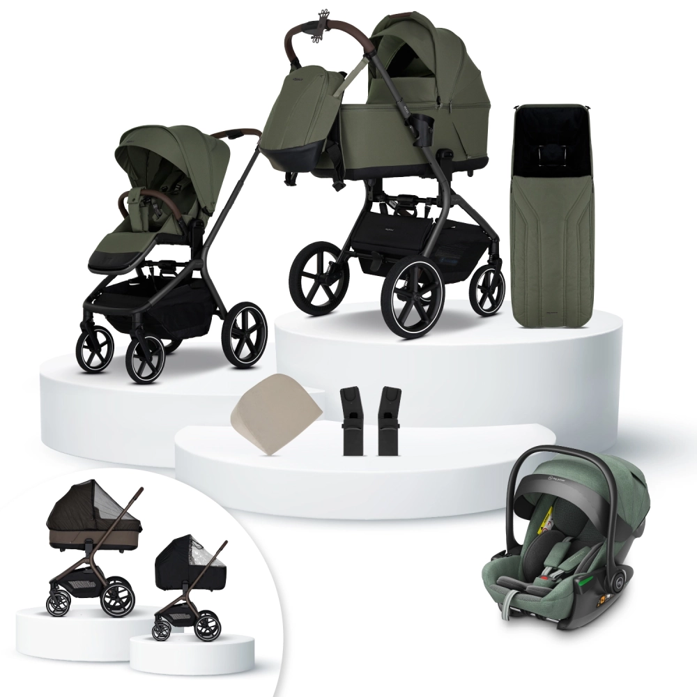 my junior MAVI Kinderwagen-Set 15-teilig Olive Green