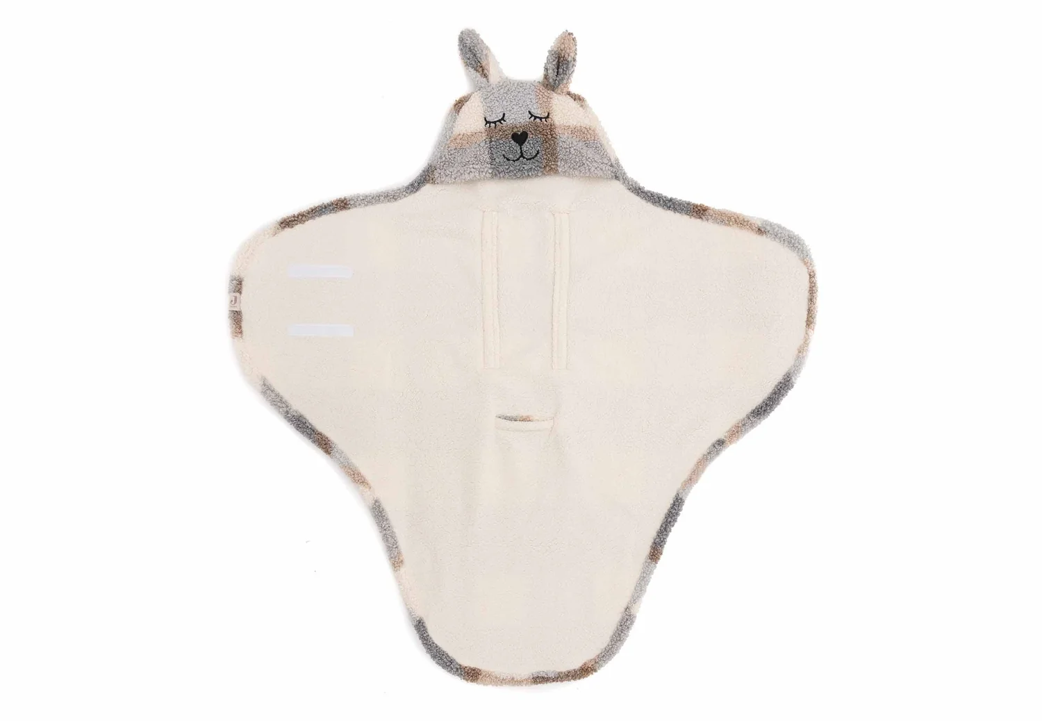 Jollein Einschlagdecke für Babyschale Bunny Check