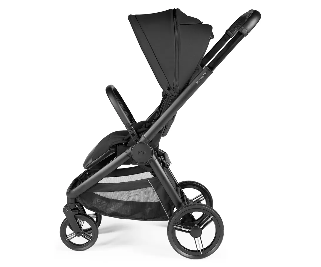 PEG 3in1 Kombikinderwagen City Loop Pro True Black inkl. Babyschale Primo Viaggio SLK True Black