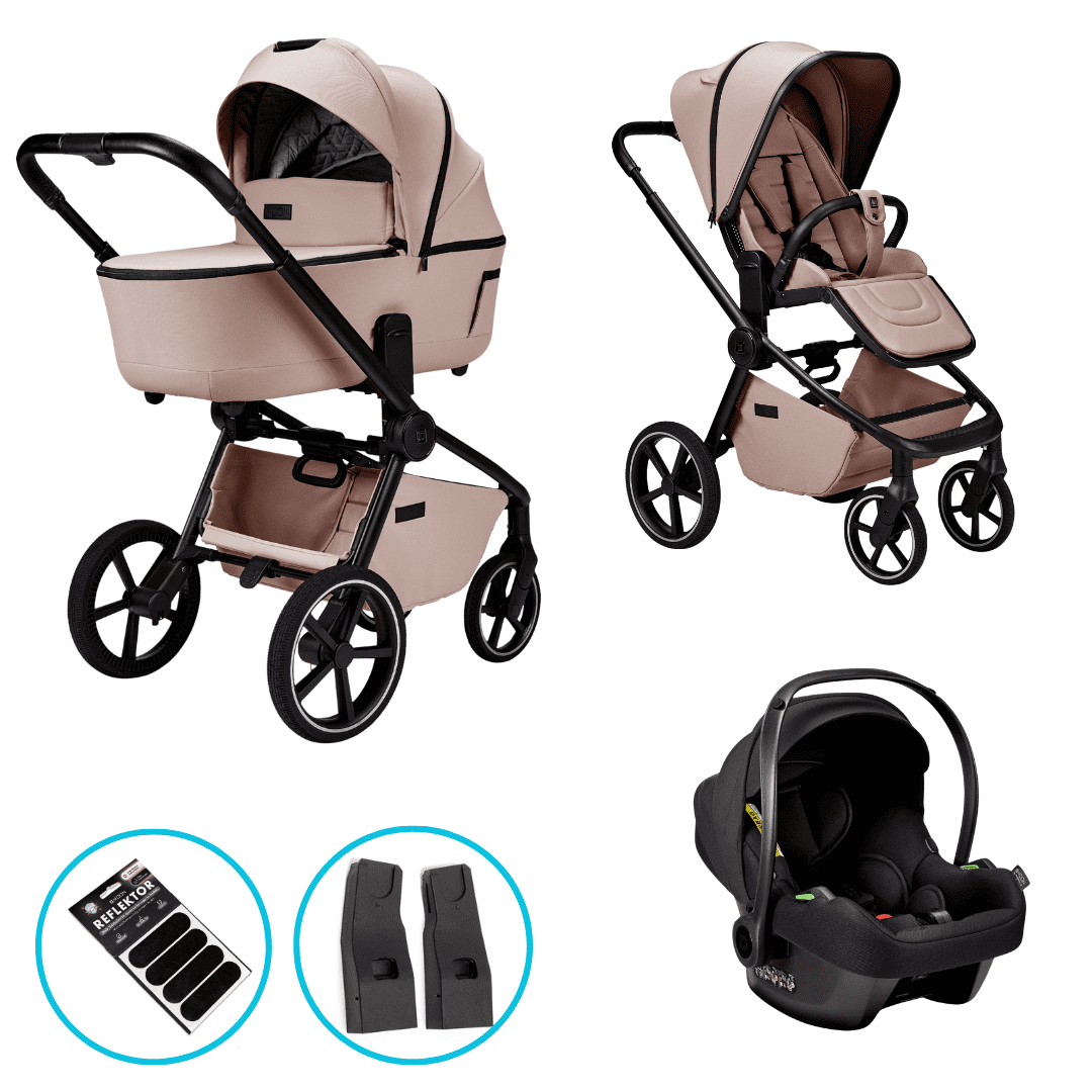 Moon RESEA 2.0 Kombikinderwagen Sand 5in1 Set inkl. Babyschale 