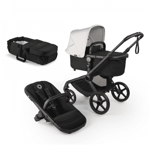 Bugaboo Fox5 Renew Kombikinderwagen Misty White inkl. gratis Babynest