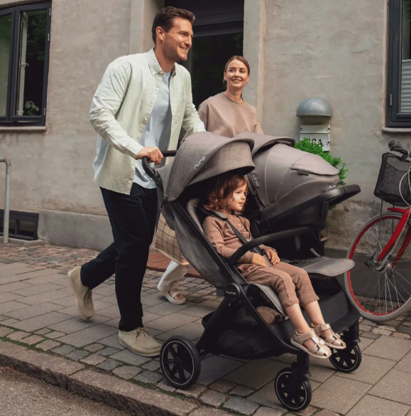Nuna trvl dubl Geschwister Buggy Caviar
