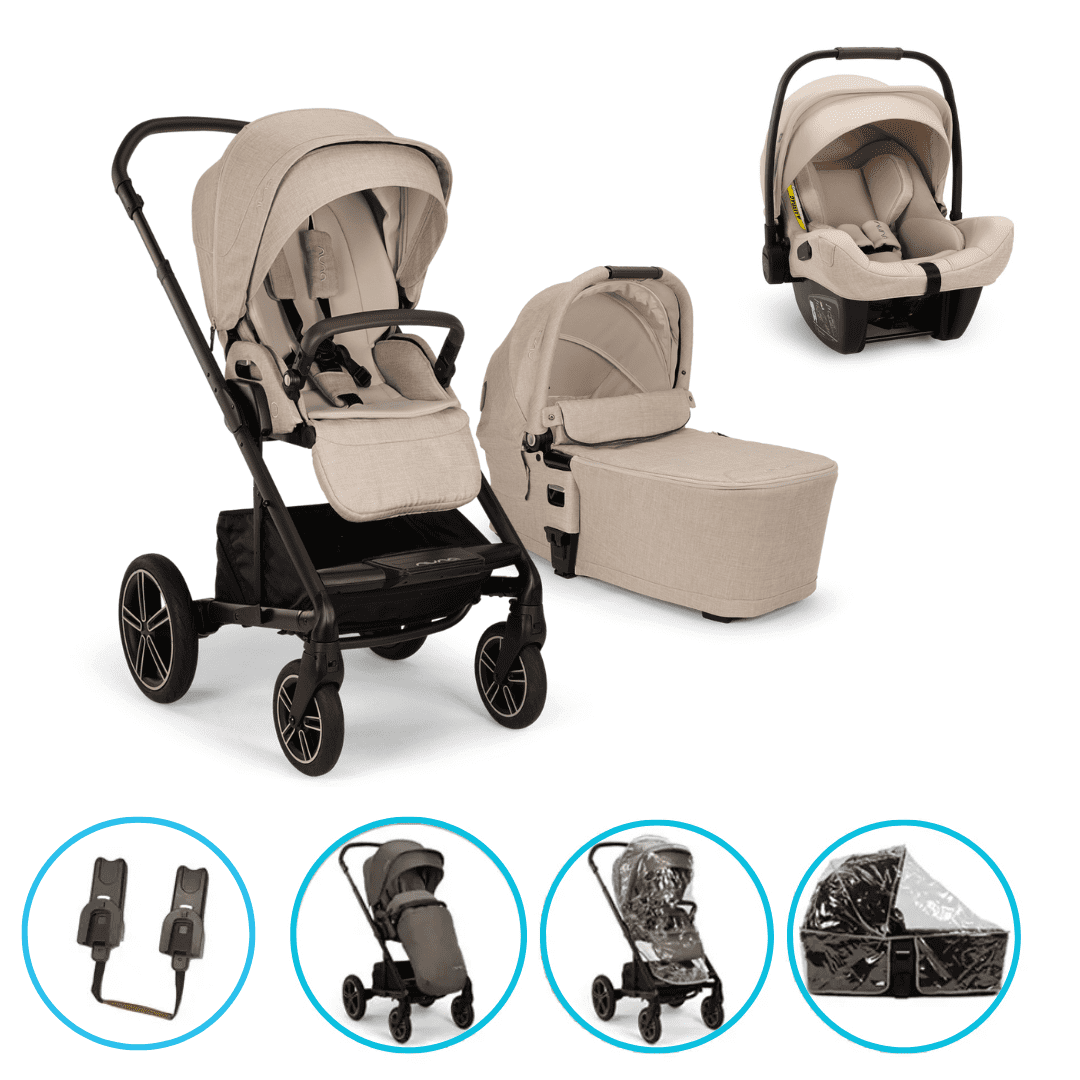Nuna MIXX next 3in1 Kinderwagen Set Biscotti inkl. Arra flex Biscotti & gratis Zubehör