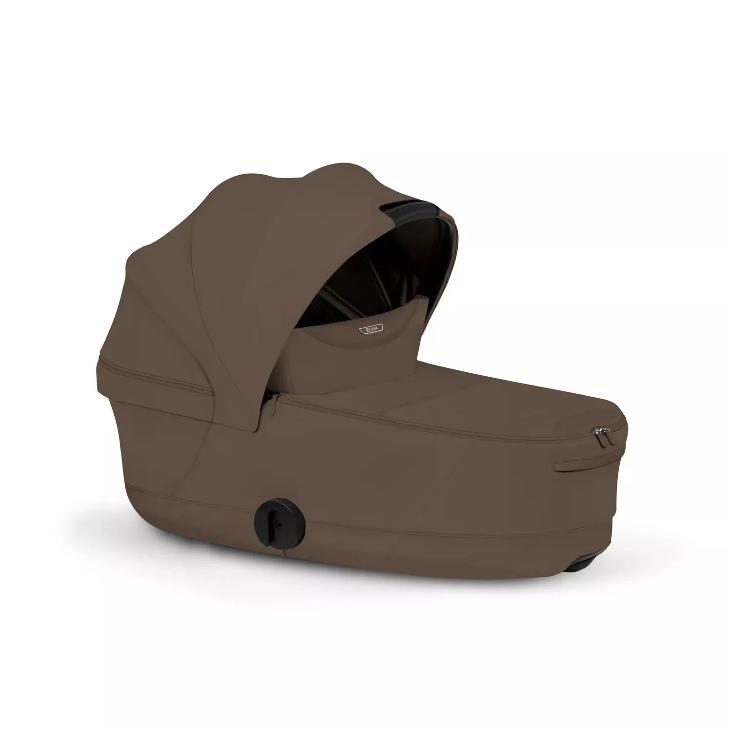 Cybex Priam Komfort Kinderwagen Set 4in1 Matt Black / Coconut Brown inkl. Cloud T Plus Coconut Brown und Base T
