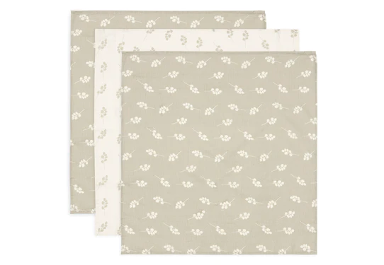 Jollein Spucktuch 3er Pack 70x70 cm Green Jollein Spucktuch 3er Pack 70x70 cm Green