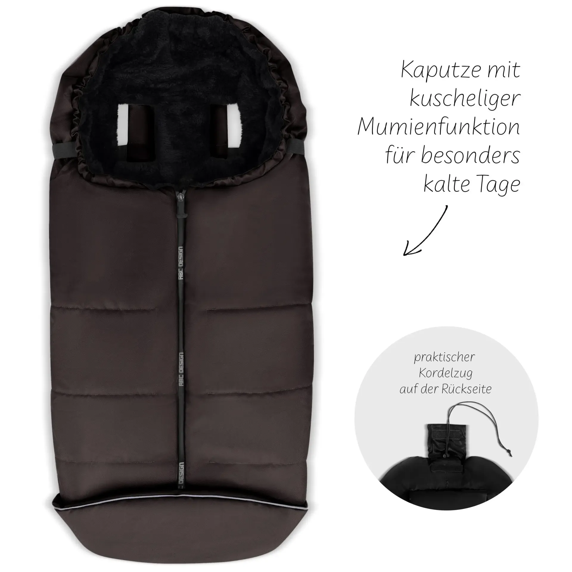 ABC Design Winterfußsack Espresso