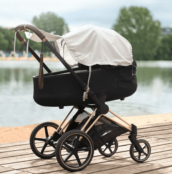 mamalila UV-Tragecover Shade - grau gestreift