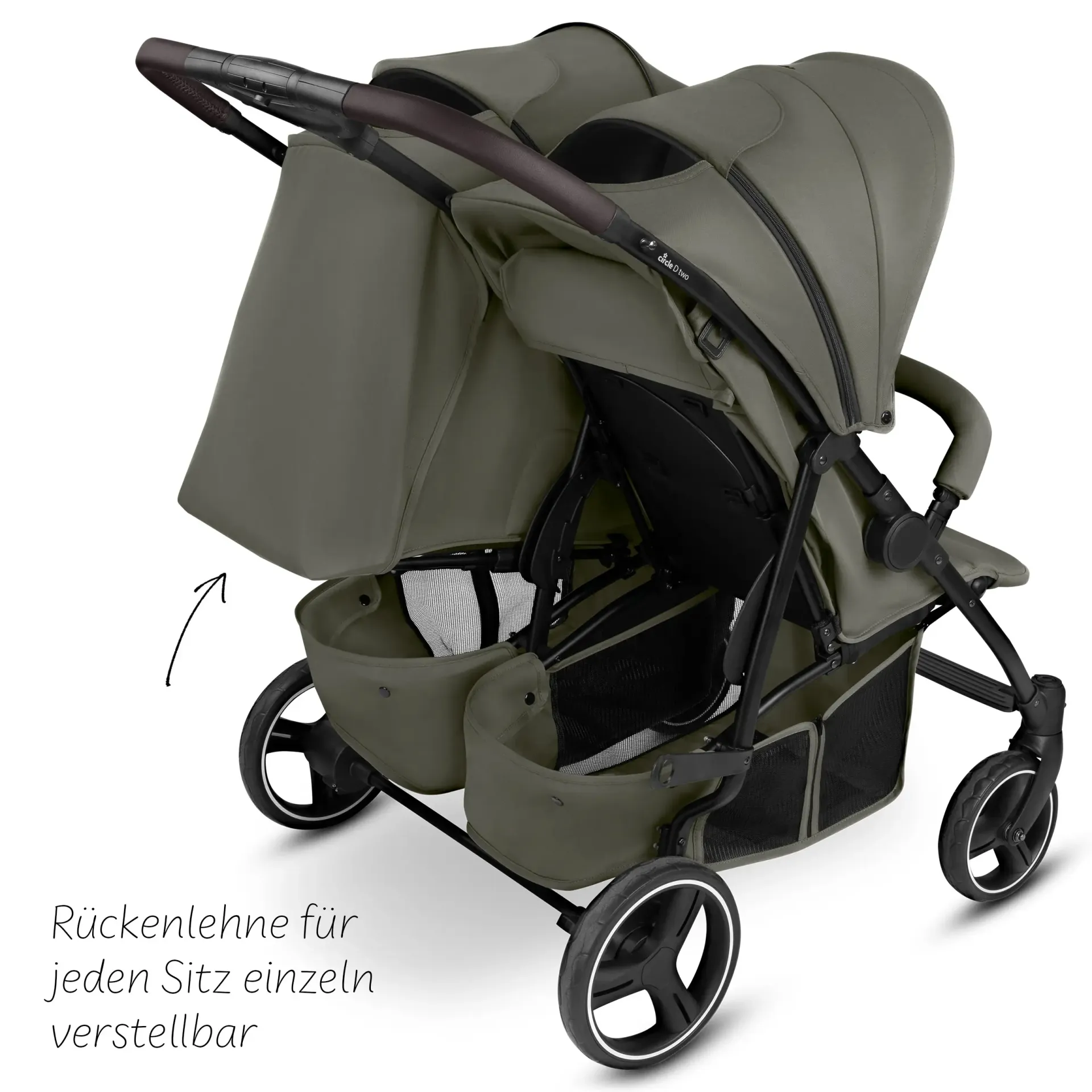 Circle Geschwisterkinderwagen D Two - Wheat