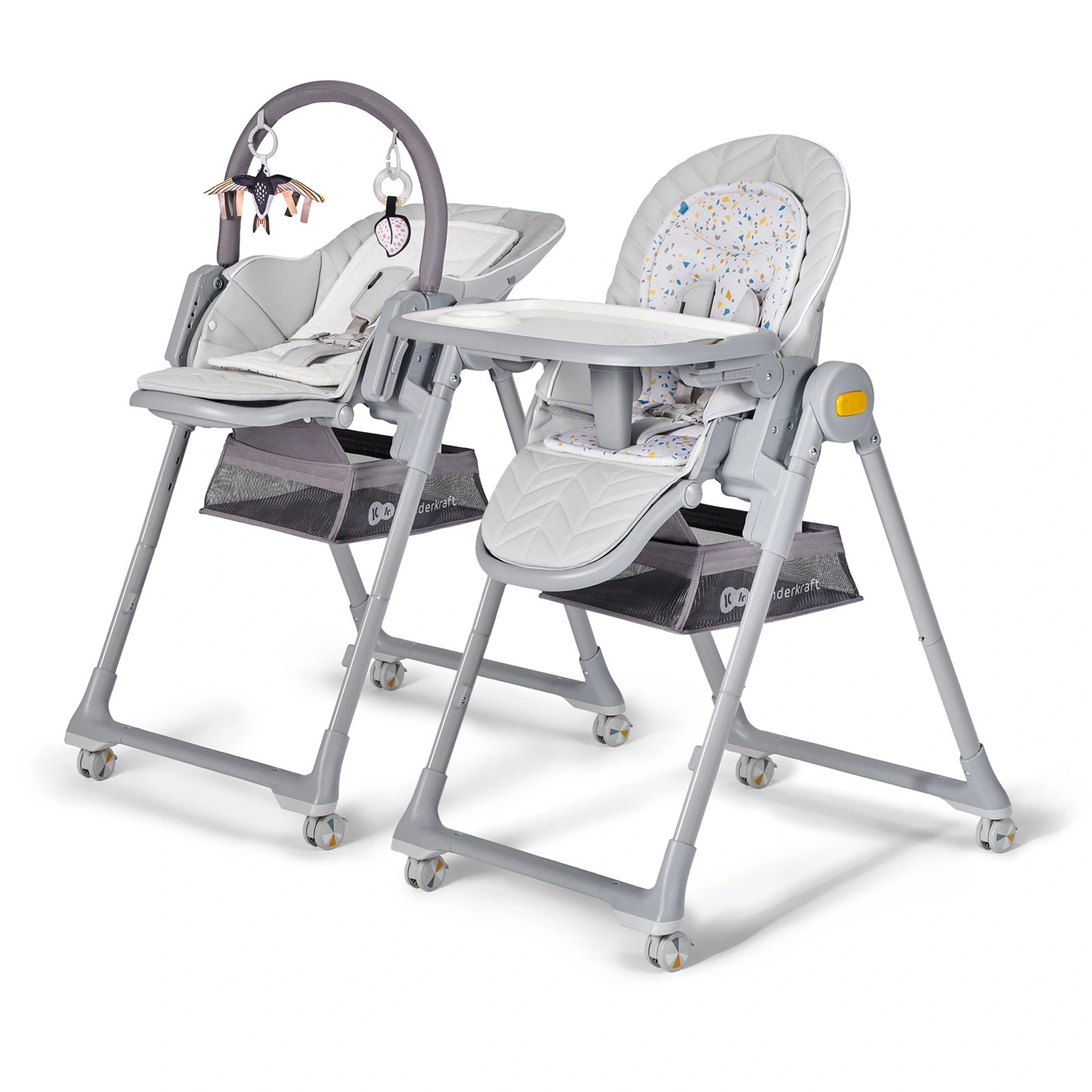 Kinderkraft Hochstuhl LASTREE Grau