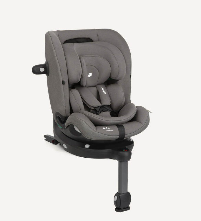 Joie Autositz i-Pivot Grow Thunder – Jetzt bei babybrands.de entdecken: R129‑zertifizierter 360°‑Autositz ab Geburt bis 10 Jahre. 4 Nutzmodi, Isofix‑Basis, Seitenaufprallschutz – jetzt den Joie i‑Pivot Grow entdecken!