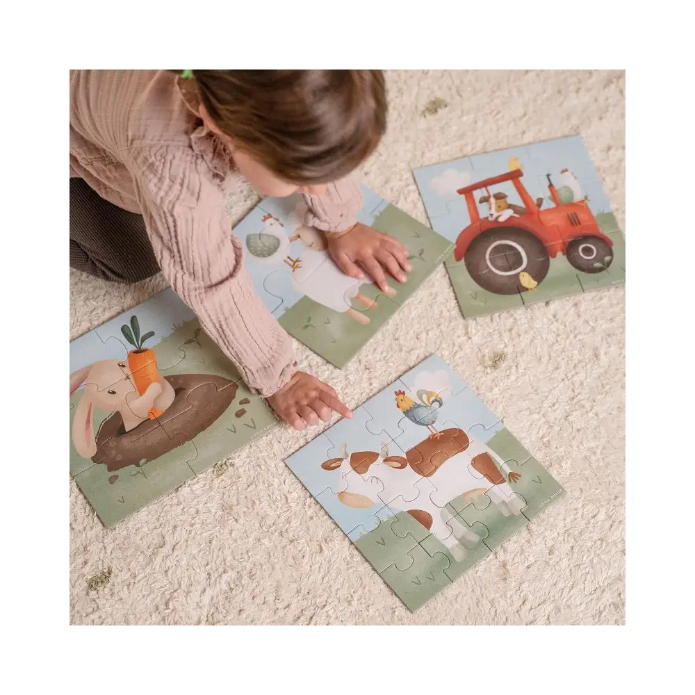 Little Dutch 4 in 1 Puzzle Set Little Farm