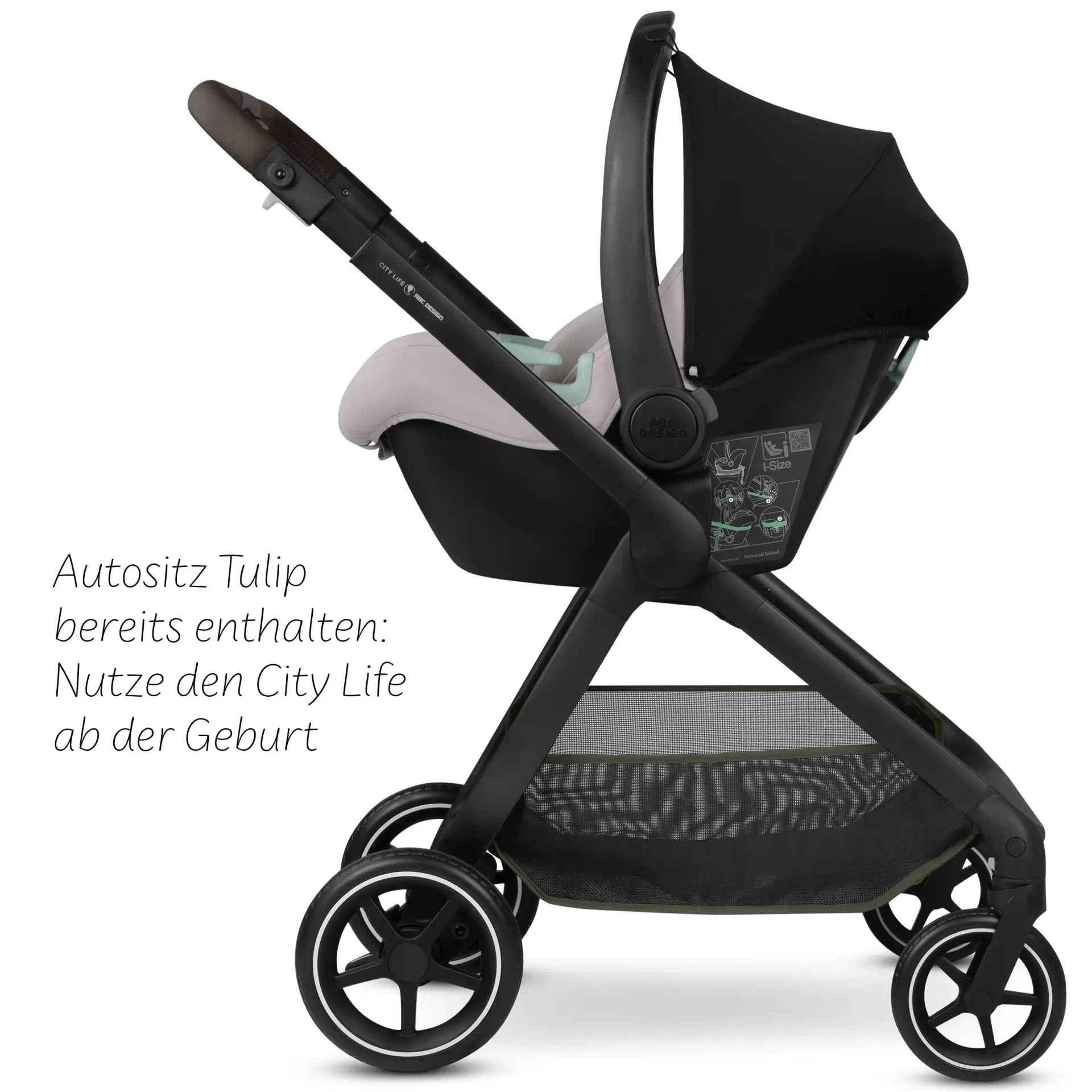 ABC Design City Life All in One Set inkl. Isofix Base Root - Avocado