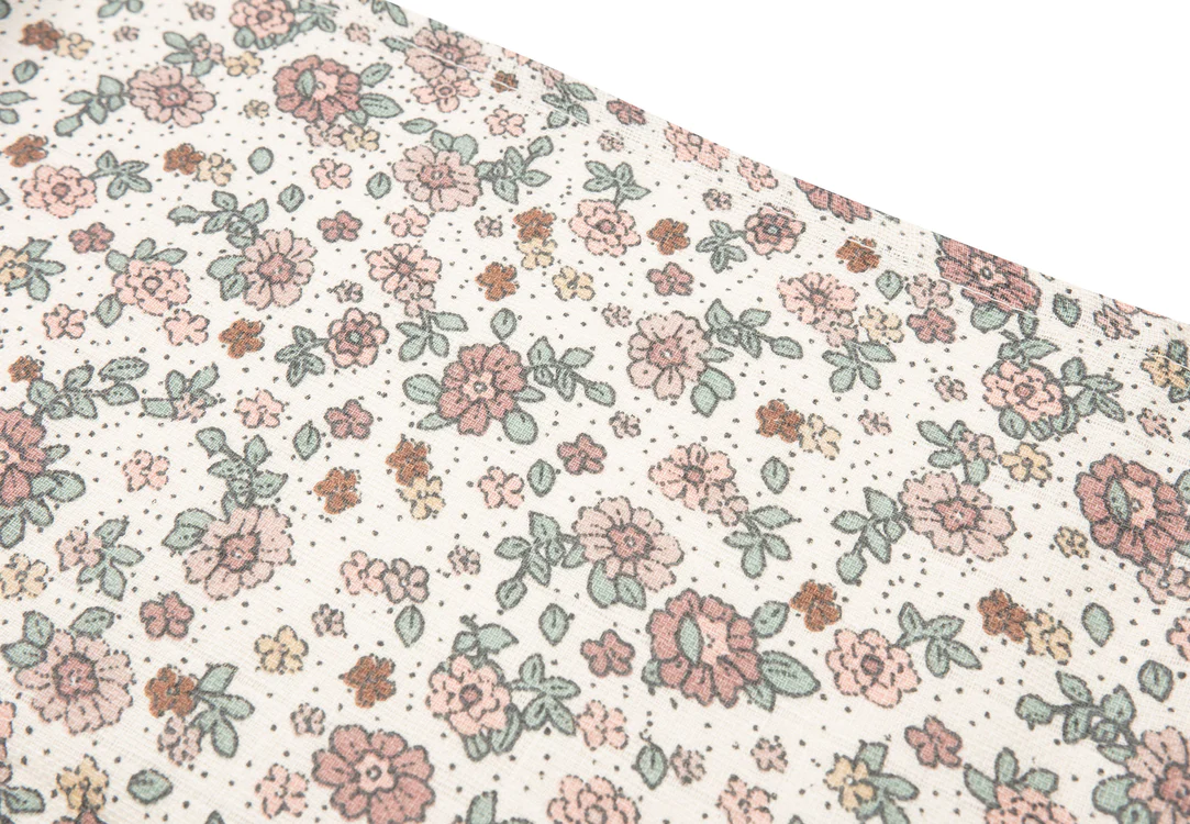Jollein Spucktuch 3er Pack 70x70 cm Retro Flowers Jollein Spucktuch 3er Pack 70x70 cm Retro Flowers