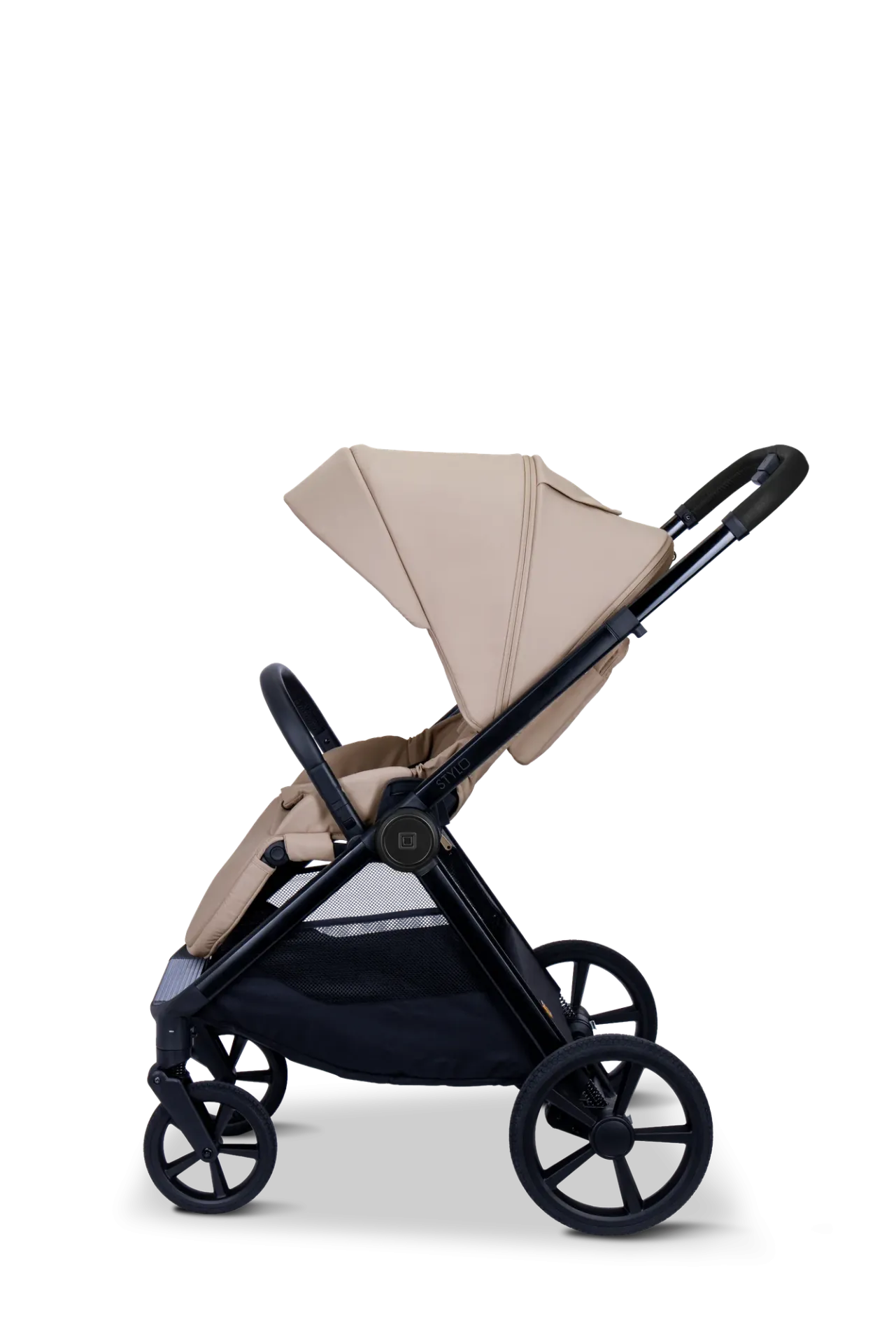 Moon STYLO 5in1 Kombikinderwagen-Set Sand inkl. Wickeltasche, Regenverdeck und Adaptern