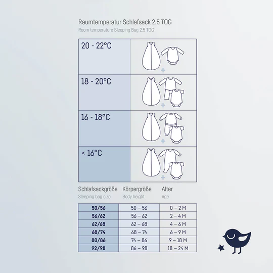 Julius Zöllner Jersey Schlafsack 56/62 - Little Otti