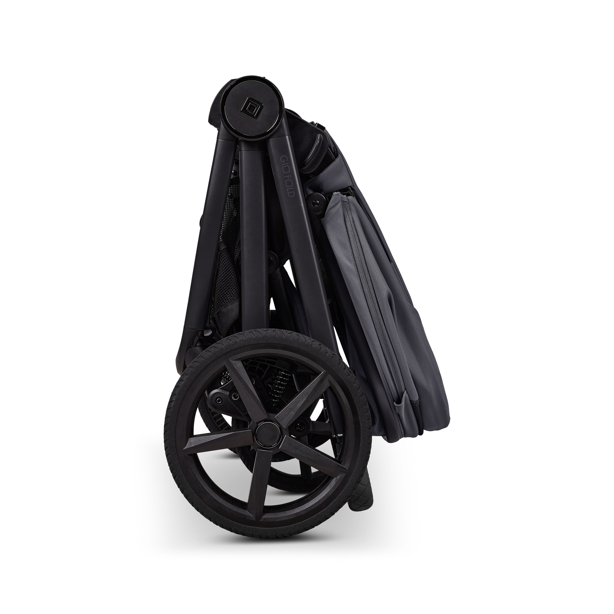 Moon GIO Fold Kombikinderwagen Graphite mit Luftreifen inkl. GRATIS Sonnensegel, Regenverdeck und Mückennetz