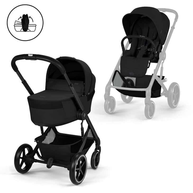 CYBEX Balios S Lux mit faltbarer Wanne - Moon Black