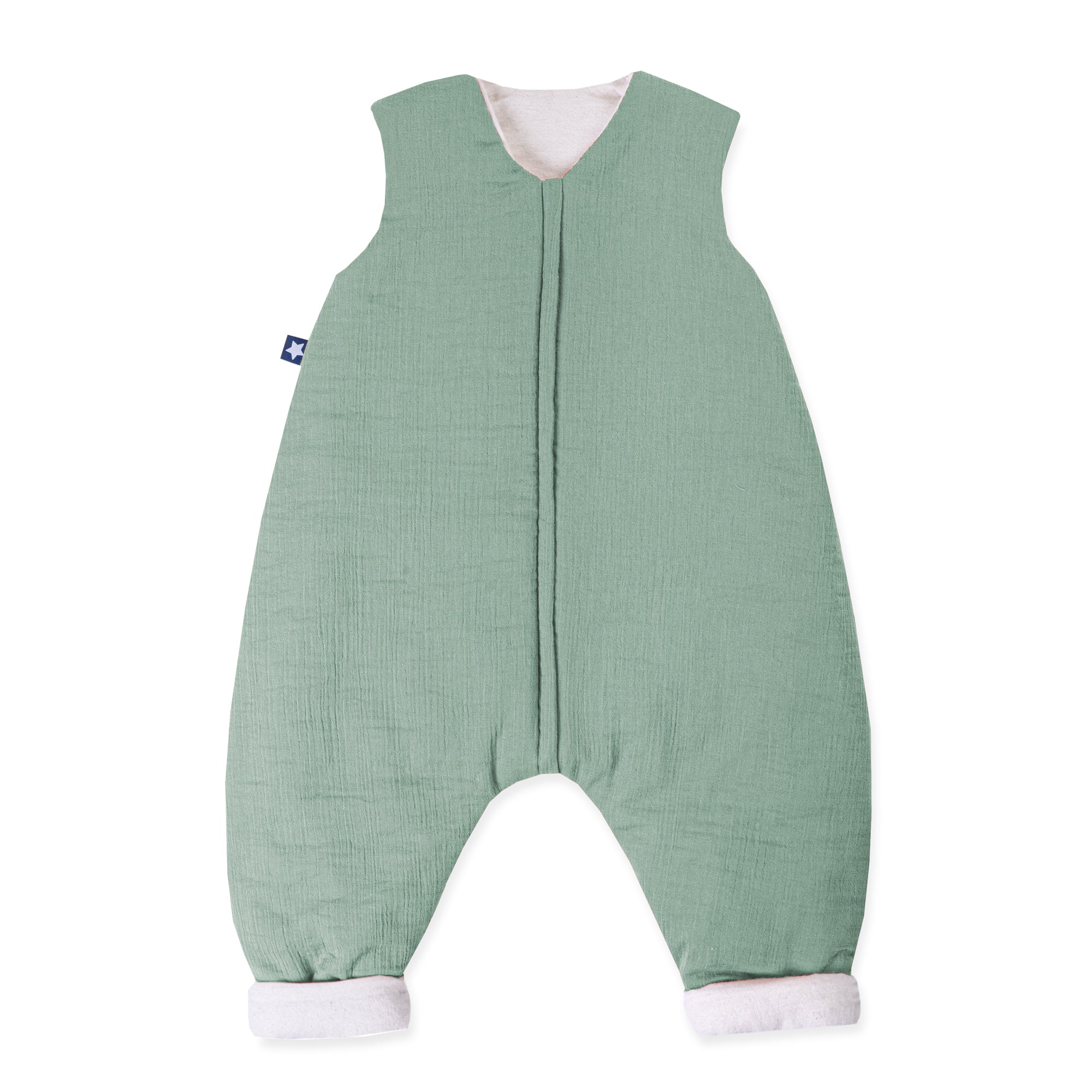 Zöllner Jumper - Schlafsack Grün - gefütterter Musselin 92 Zöllner Jumper - Schlafsack Grün - gefütterter Musselin 92