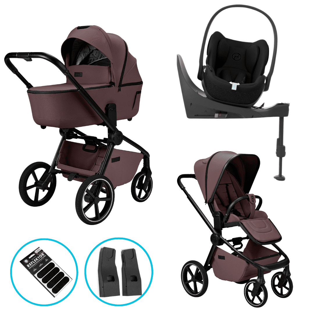 Moon RESEA 2.0 tonka Kombikinderwagen 6in1 Set inkl. Cloud T i-Size sepia black und Base T