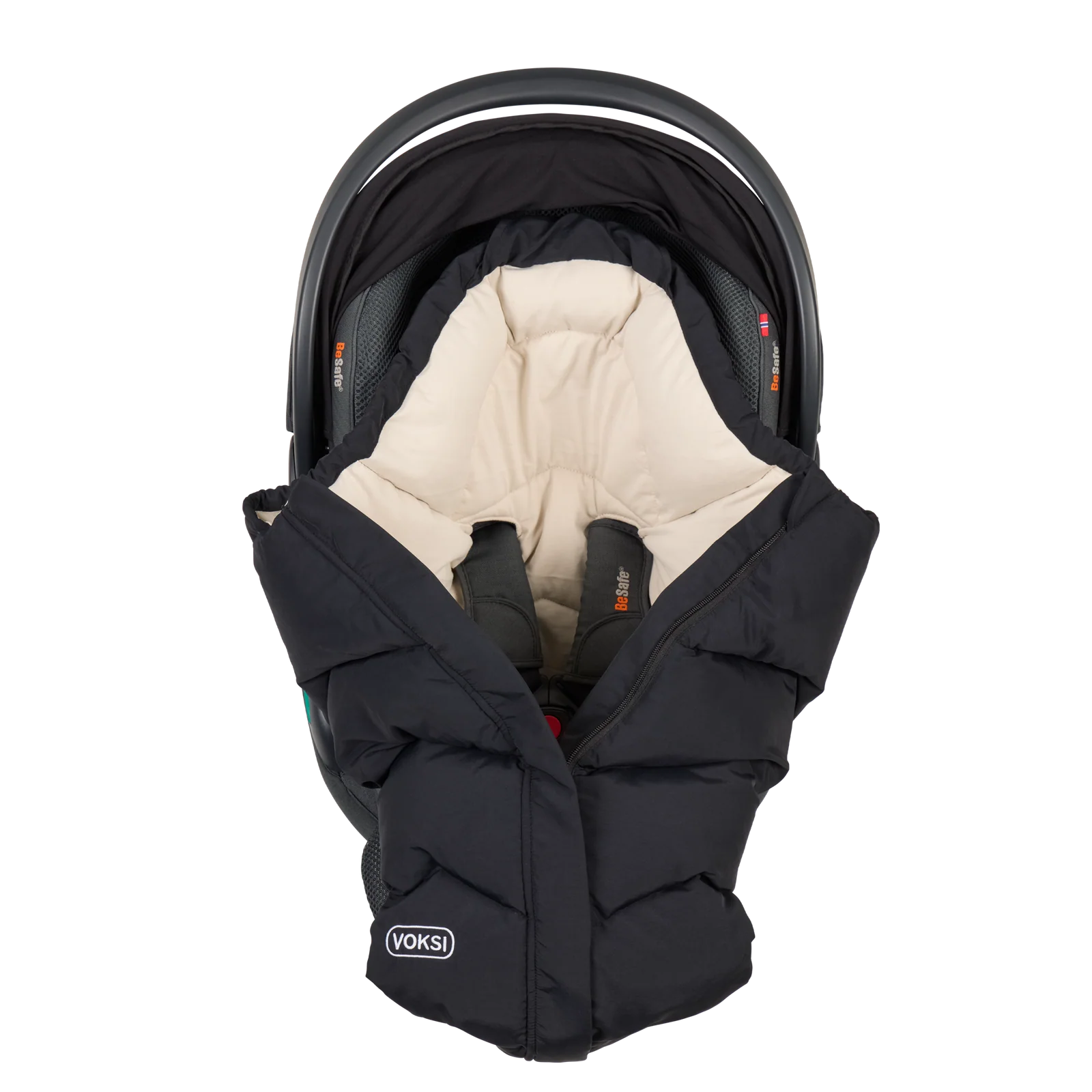 VOKSI Move Fußsack für Babyschale Schwarz