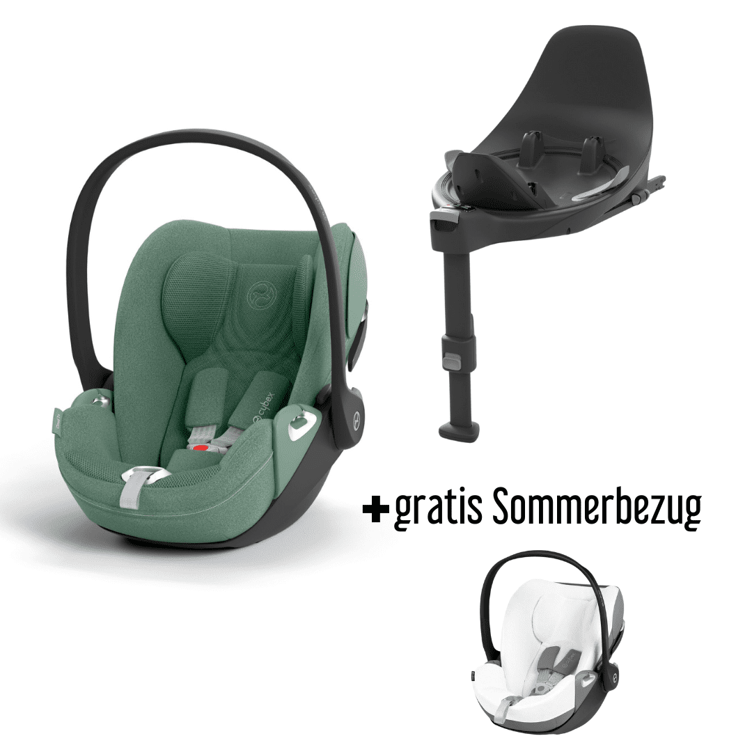 CYBEX Cloud T i-Size Plus Leaf Green Babyschale inkl. Base T + gratis Sommerbezug CYBEX Cloud T i-Size Plus Leaf Green Babyschale inkl. Base T + gratis Sommerbezug