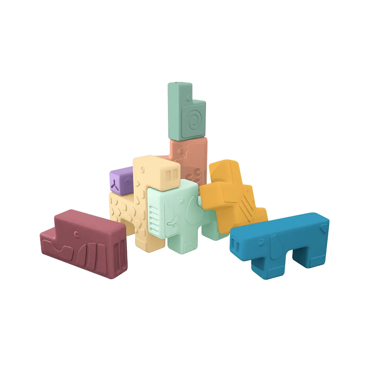 miniland Weiche Spielblöcke - Animal