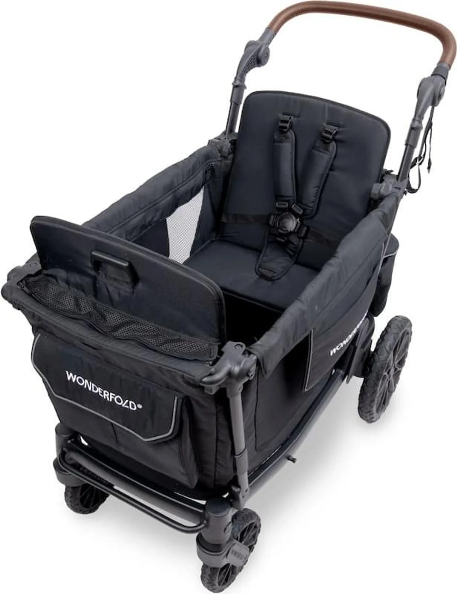 Wonderfold L2 Buggy-Wagen 2-Sitzer - Schwarz