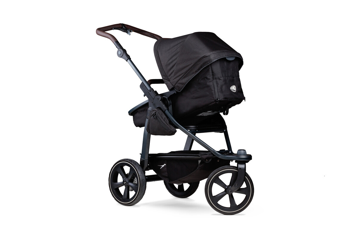 TFK Mono 2 Kombikinderwagen inkl. gratis Wickelrucksack Luftkammerräder - schwarz