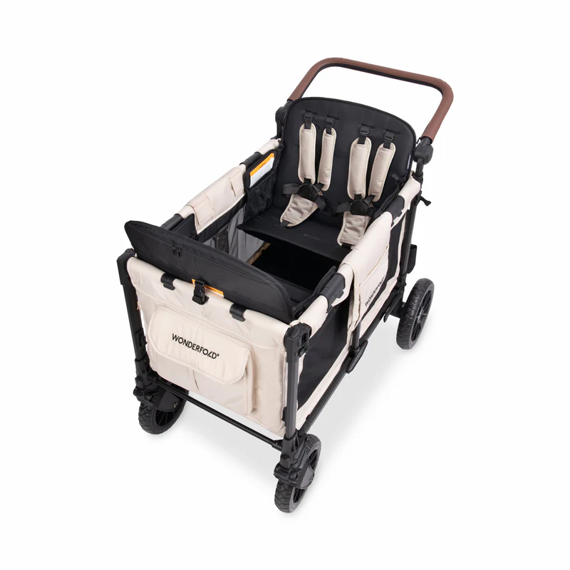 Wonderfold W4 Luxe Pro KinderVan 4-Sitzer - Beige