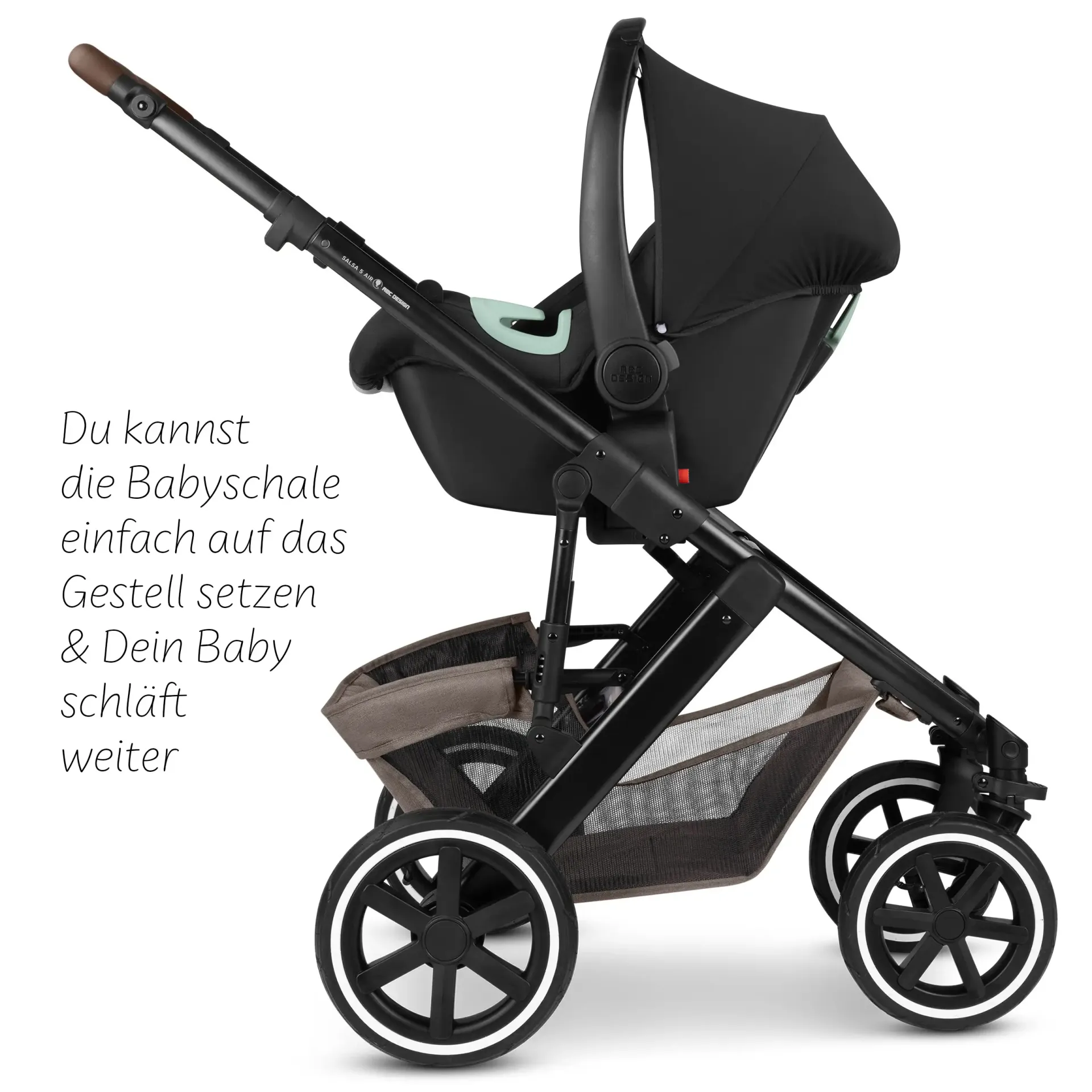 ABC Design Salsa 5 Air All in One Set inkl. Isofix Base Root - Nature