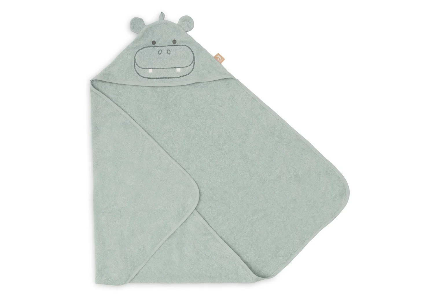 Jollein Kapuzenhandtuch Frottee 75x75 Hippo Happy