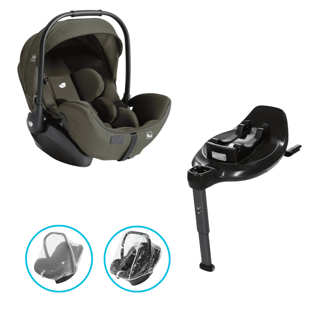 Joie Signature i-Level Pro Babyschale Evergreen inkl. Base Encore und GRATIS Zubehör