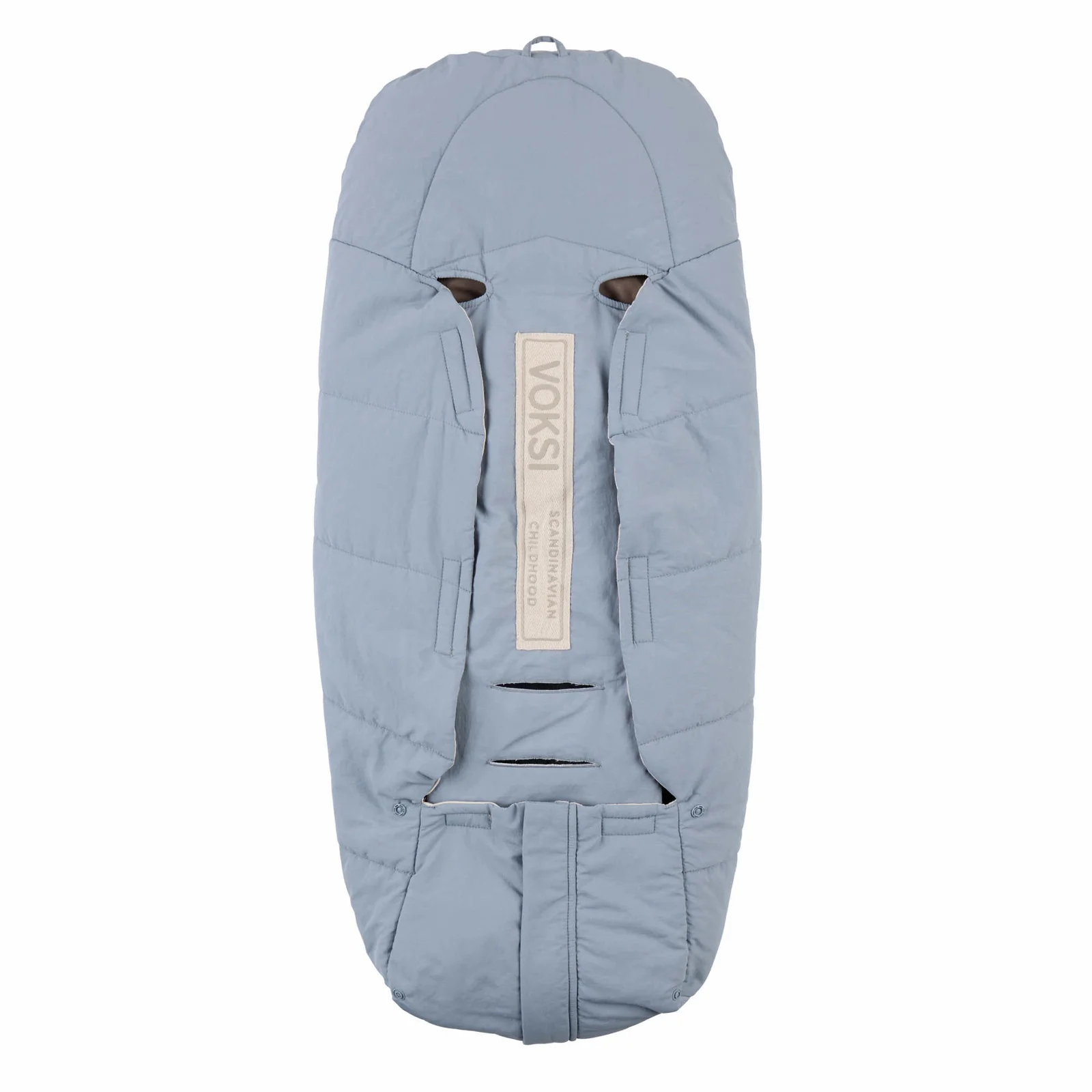 VOKSI Move Light Fußsack für Babyschale Misty Blue