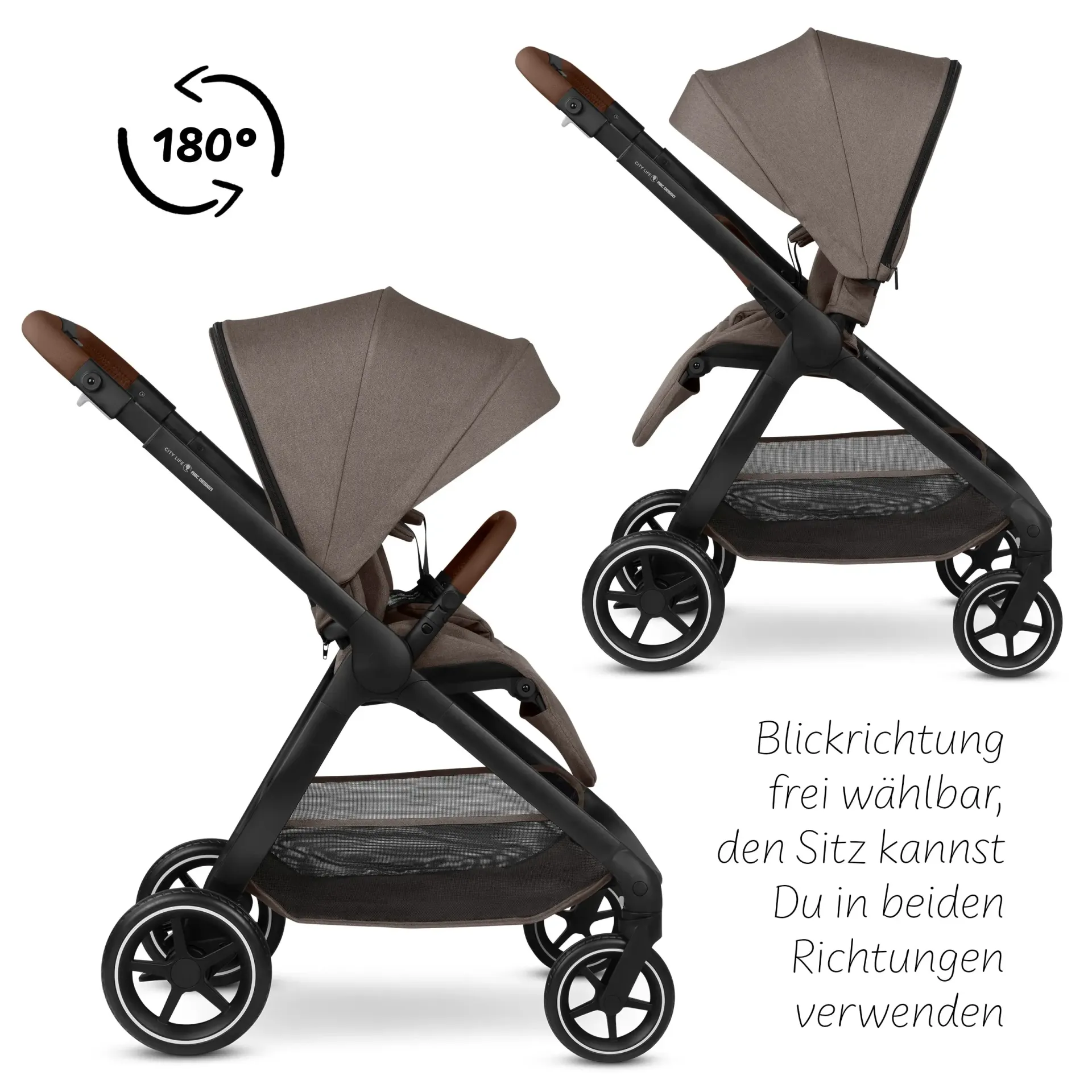 ABC Design City Life All in One Set inkl. Isofix Base Root - Nature