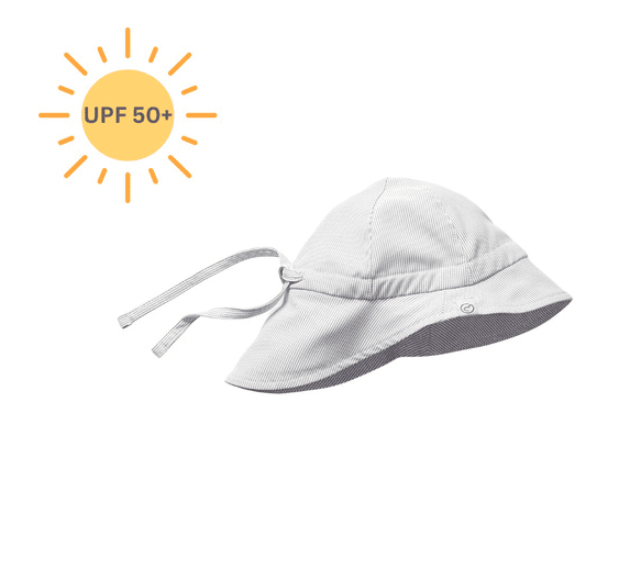 mamalila UV-Hut Shade - grau gestreift