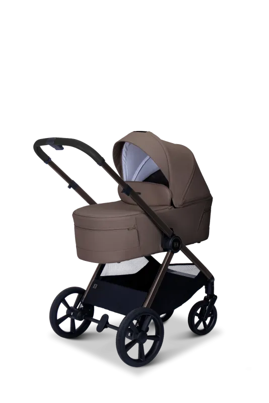 Moon STYLO 5in1 Kombikinderwagen-Set Greige inkl. Wickeltasche, Regenverdeck und Adaptern