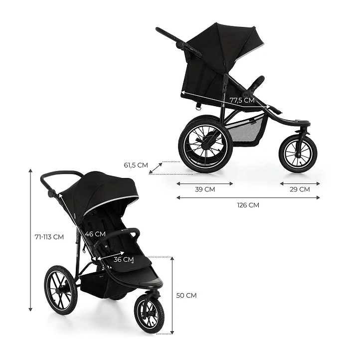 Kinderkraft Sportwagen 3 Räder HELSI 2 Black Kinderkraft Sportwagen 3 Räder HELSI 2 Black