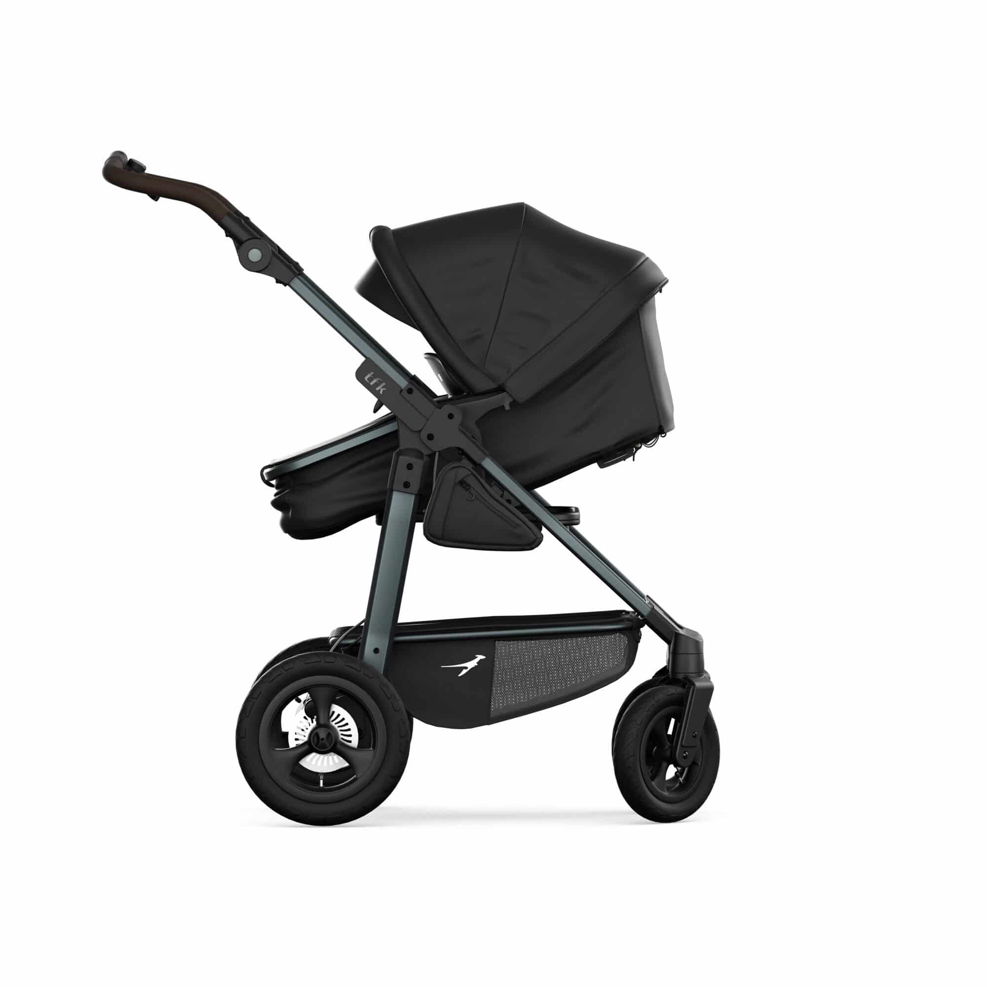 TFK Mono 4 3in1 Kinderwagen Set Schwarz mit CYBEX Cloud T i-Size Sepia Black & TFK Mono Adapter TFK Mono 4 3in1 Kinderwagen Set Schwarz mit CYBEX Cloud T i-Size Sepia Black & TFK Mono Adapter