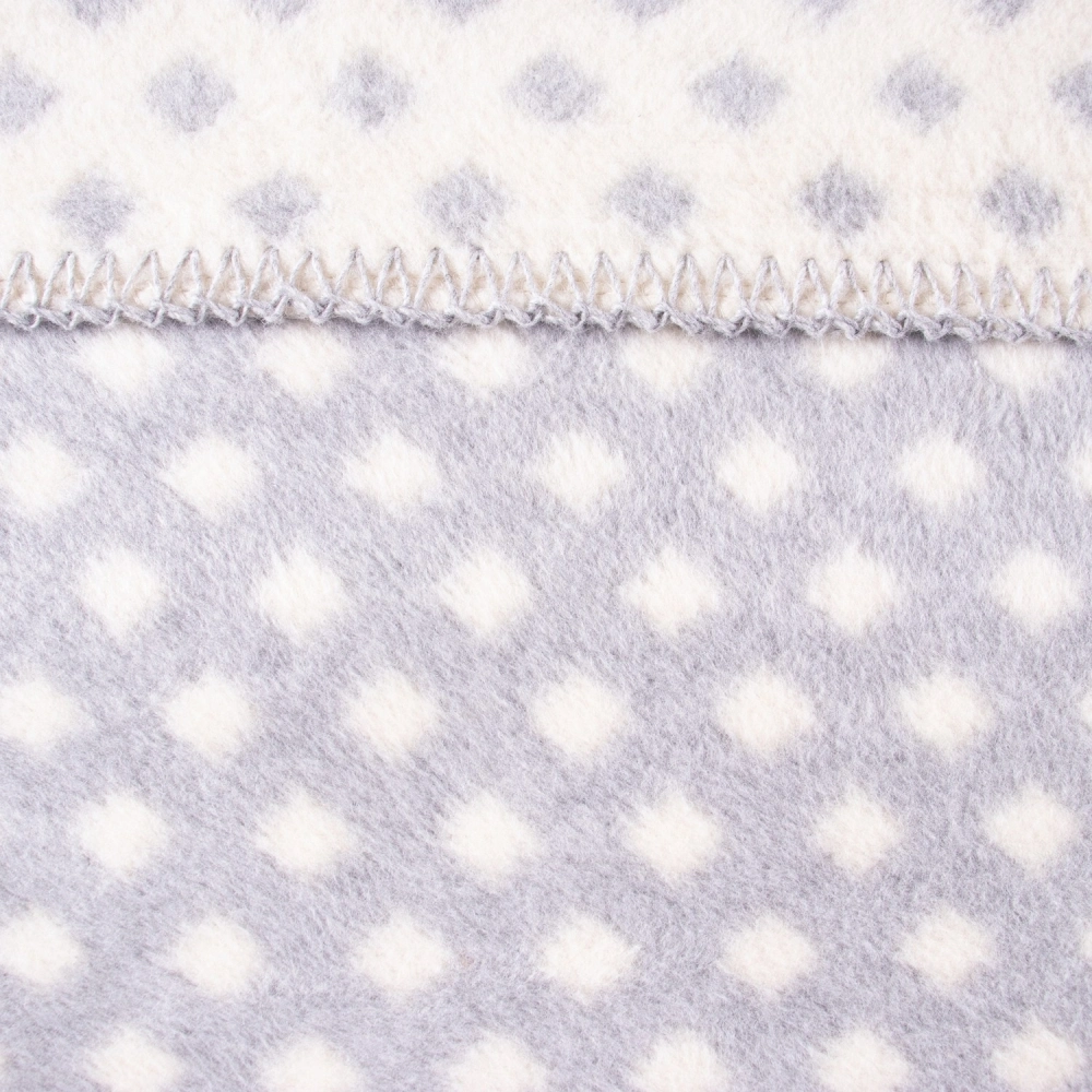 my junior Babydecke White Square Grey