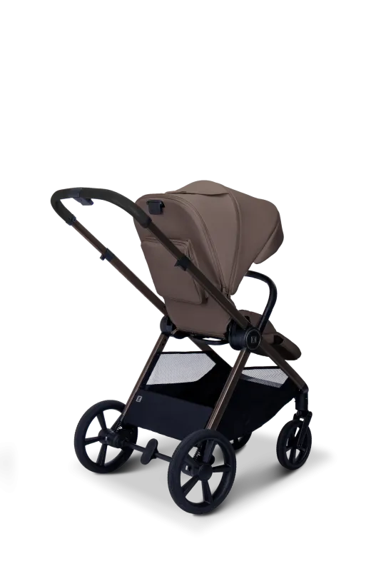 Moon STYLO 5in1 Kombikinderwagen-Set Greige inkl. Wickeltasche, Regenverdeck und Adaptern