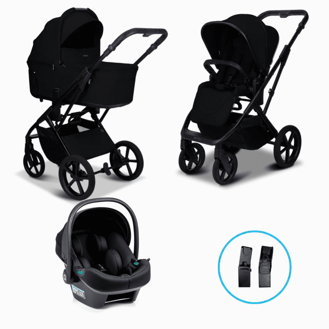 Moon CIAO Fold 3in1 Set Onyx inkl. Babyschale LOLA