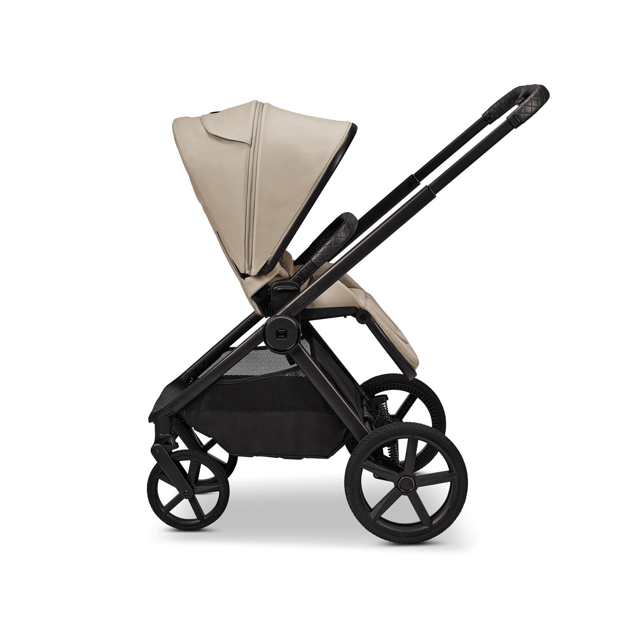 Moon GIO Fold Kombikinderwagen Sand mit Lightweight-Rädern