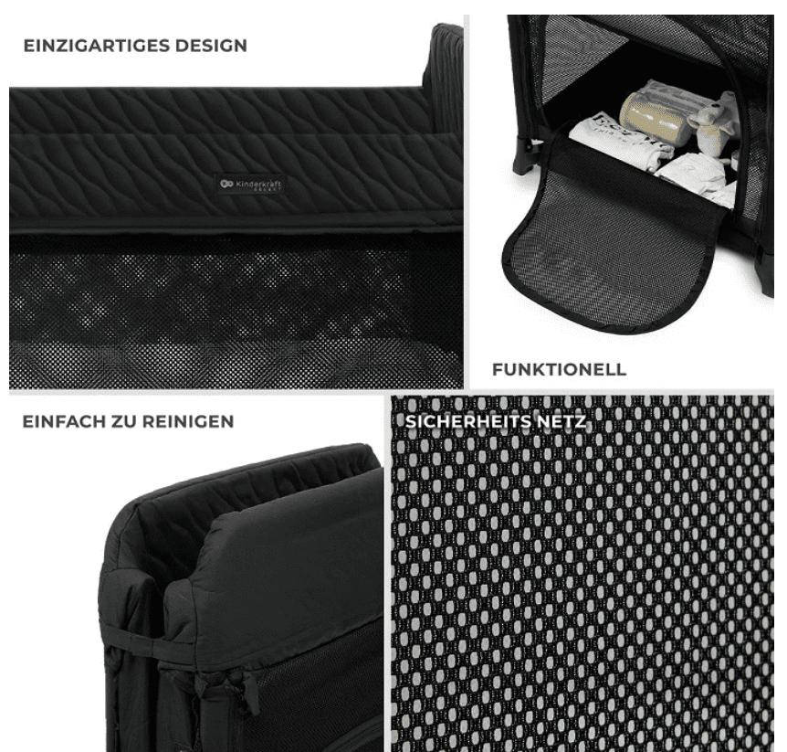 Kinderkraft Reisebett MOON DREAM schwarz