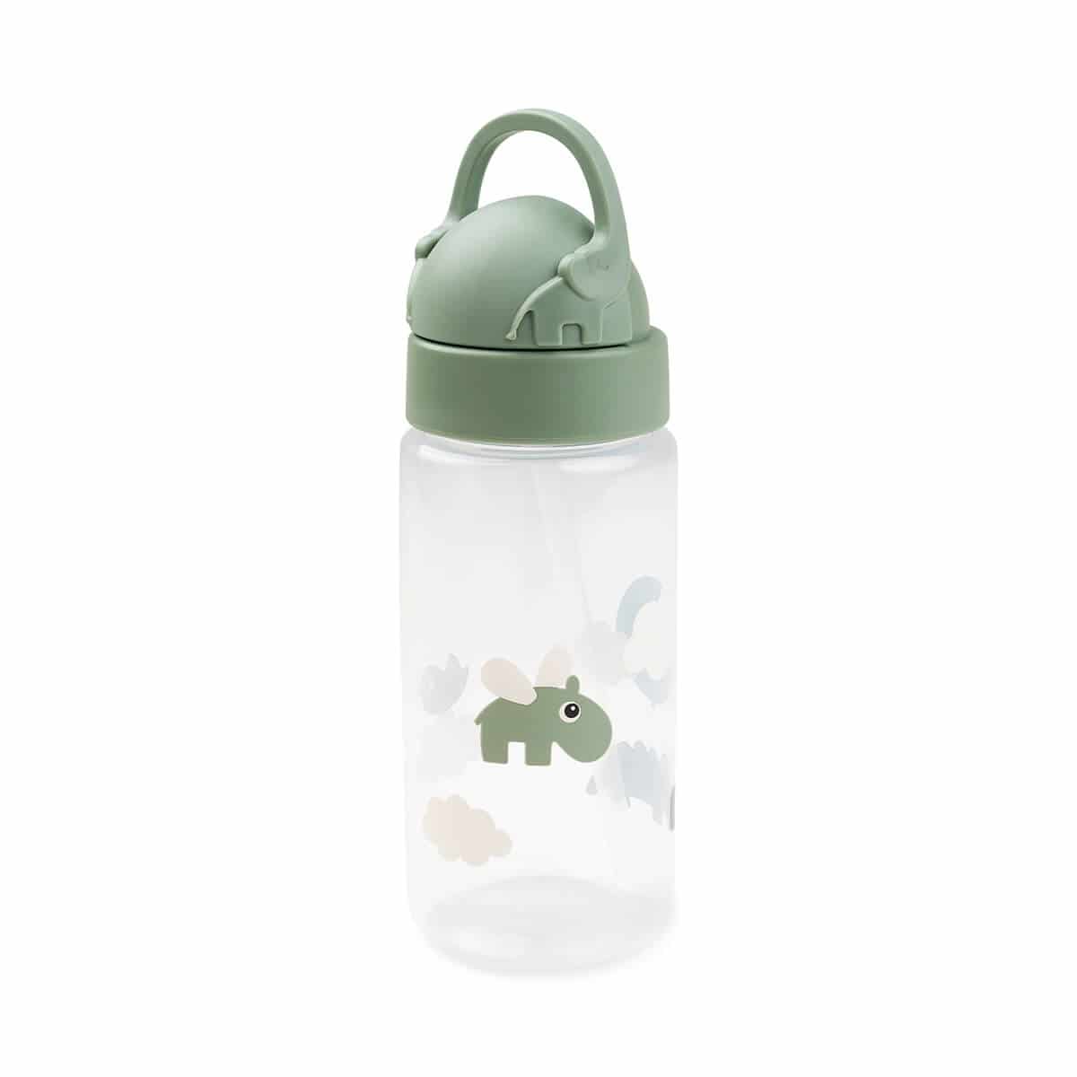 Done by Deer - Trinkflasche mit Strohhalm Happy clouds