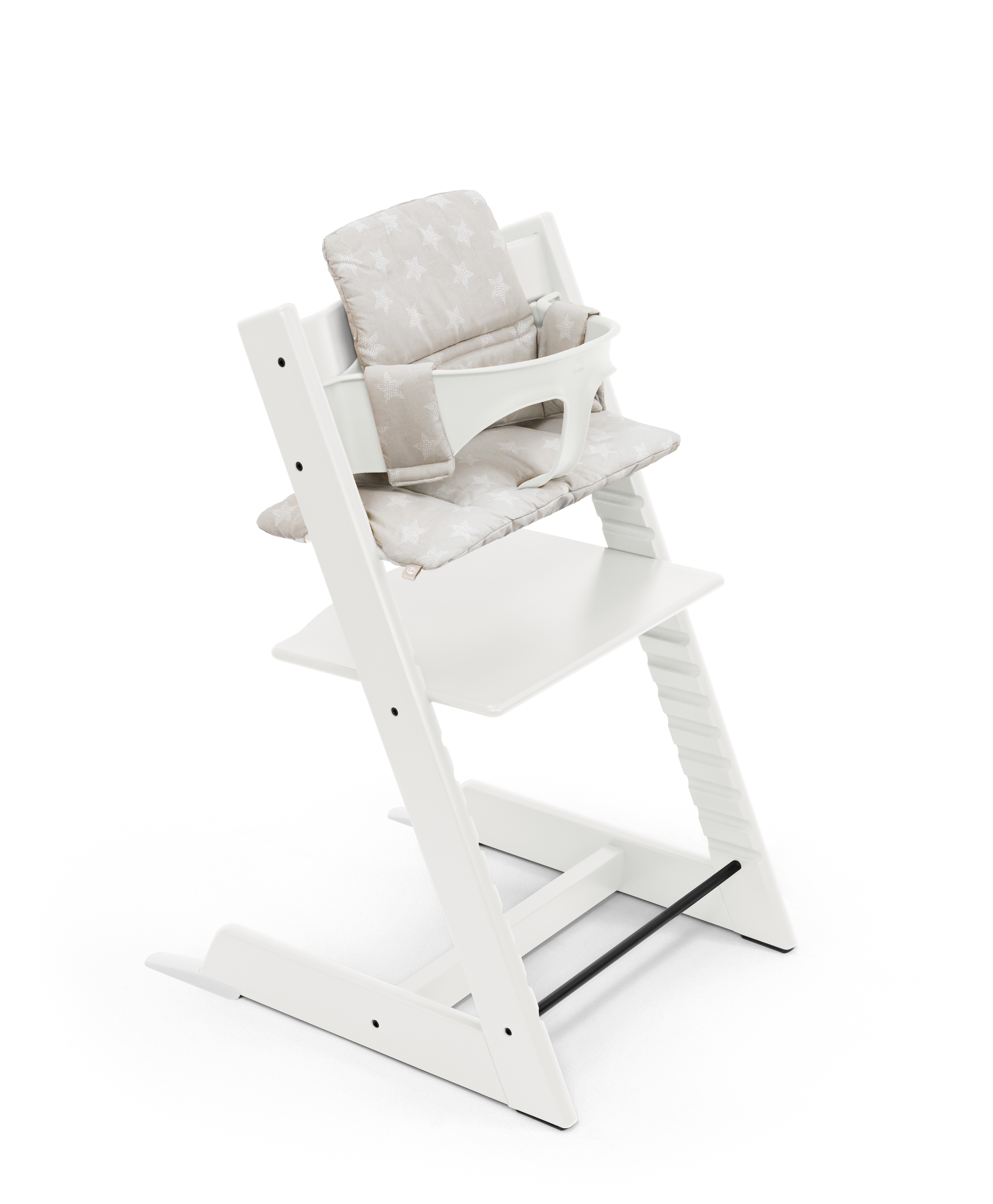 White Seat / Star silver Cushion