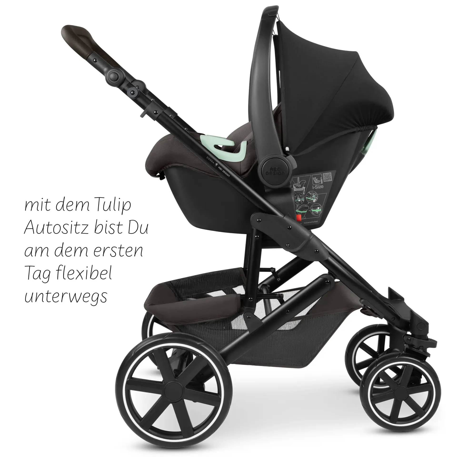 ABC Design Sierra 3in1 Kinderwagen-Set Nut