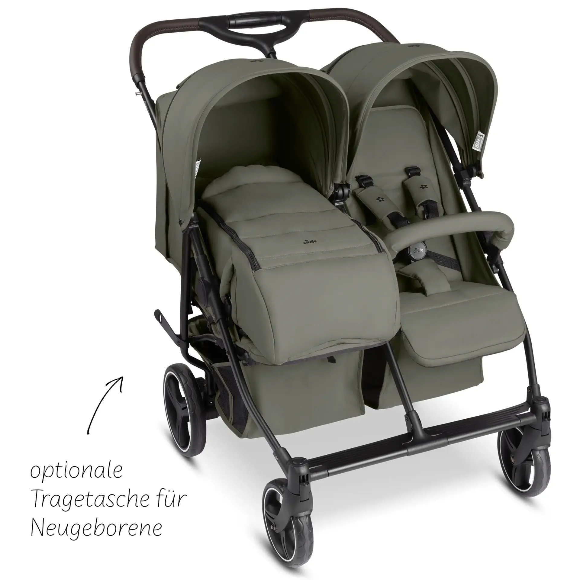 Circle Geschwisterkinderwagen D Two - Wheat