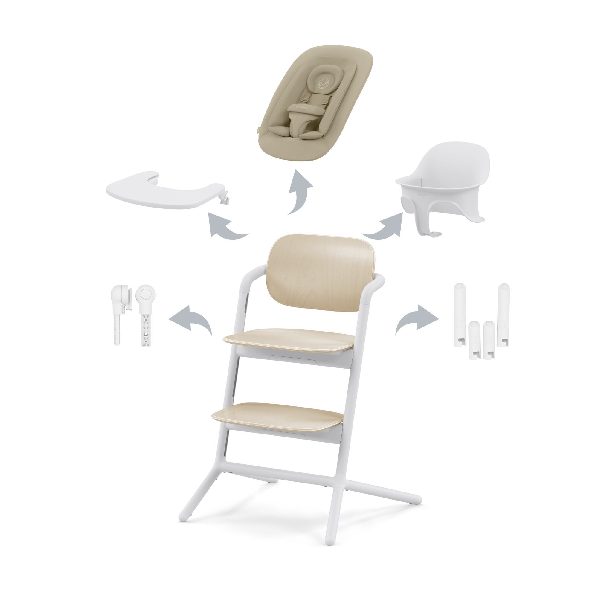 CYBEX LEMO 4in1 Set Sand White CYBEX LEMO 4in1 Set Sand White