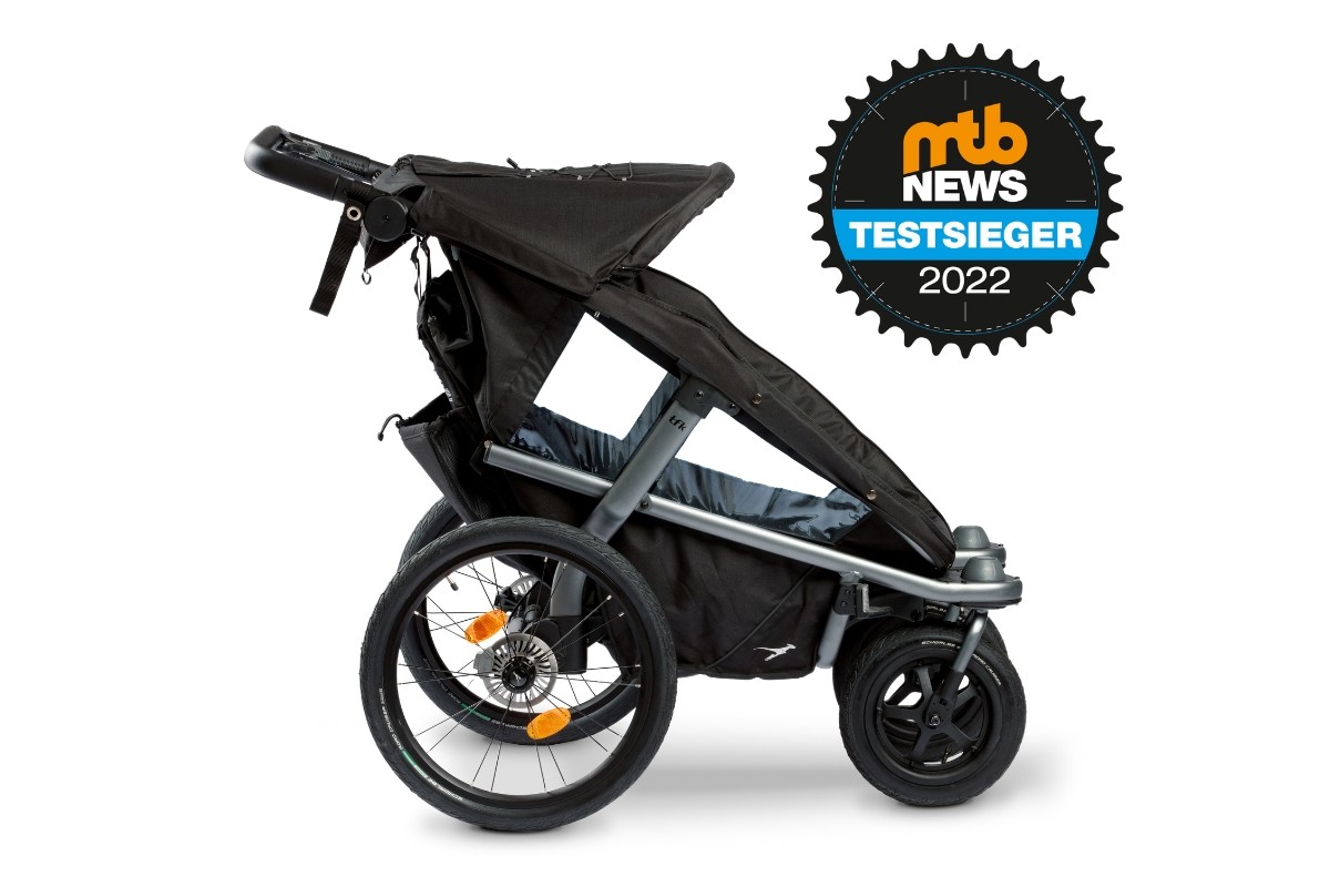 TFK Velo 2 Fahrradanhänger/ Kinderwagen Schwarz inkl. Deichsel  TFK Velo 2 Fahrradanhänger/ Kinderwagen Schwarz inkl. Deichsel